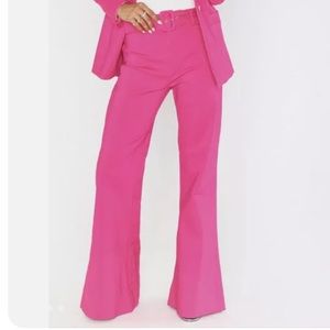New Show me your mumu pink flare trouser pants belted medium
